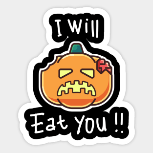 Zombie Pumpkin Sticker